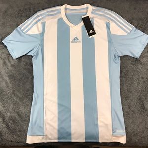 Adidas Striped White/Blue Jersey